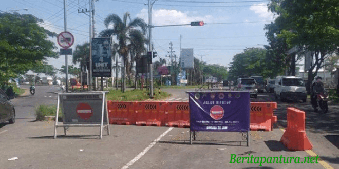 Penutupan Jalan Masuk Kota Pati Dari Arah Surabaya